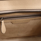 Bolso de mano Celine Luggage Micro Leather x Suede en negro y blanco
