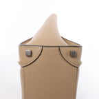 Bolso de mano Celine Luggage Micro Leather x Suede en negro y blanco