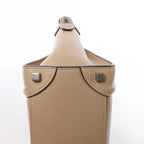 Bolso de mano Celine Luggage Micro Leather x Suede en negro y blanco