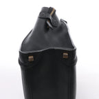 Bolso de mano Celine Luggage Micro Leather x Suede en negro y blanco