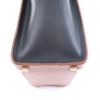 Celine Luggage Micro Shopper Leather Handbag in Black and Brown