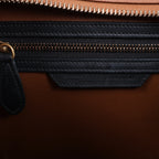 Celine Luggage Micro Shopper Leather Handbag in Black and Brown