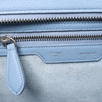 Celine Luggage Micro Leather Handbag in Blue