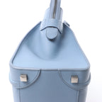 Celine Luggage Micro Leather Handbag in Blue