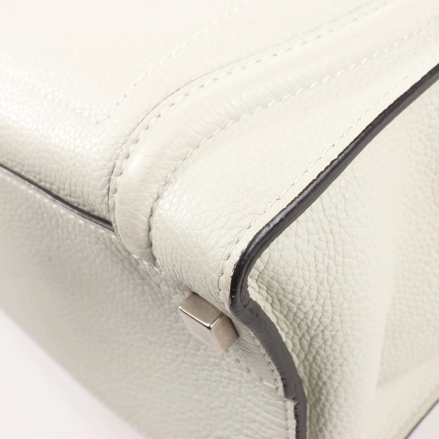 Celine Luggage Micro Leather Handbag in Gray