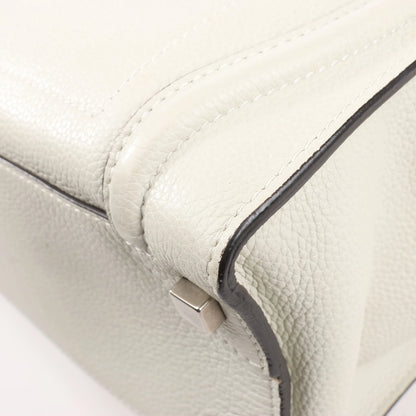 Celine Luggage Micro Leather Handbag in Gray