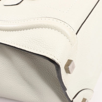 Celine Luggage Micro Leather Handbag in Gray