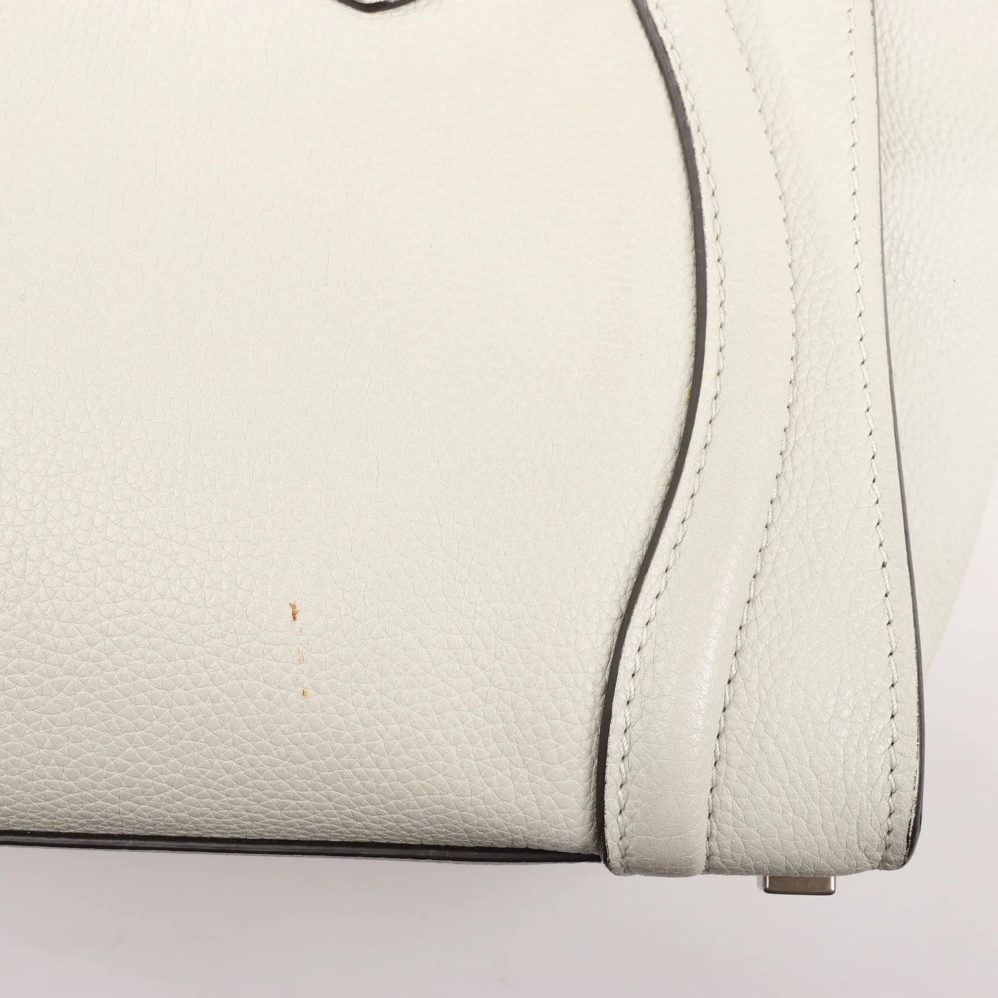 Celine Luggage Micro Leather Handbag in Gray