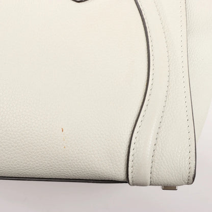 Celine Luggage Micro Leather Handbag in Gray