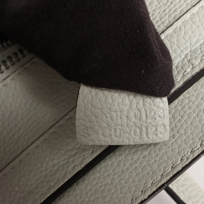 Celine Luggage Micro Leather Handbag in Gray