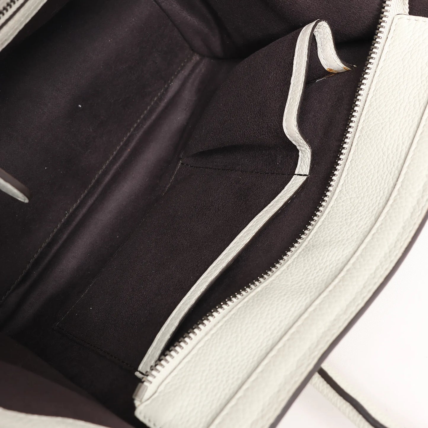 Celine Luggage Micro Leather Handbag in Gray