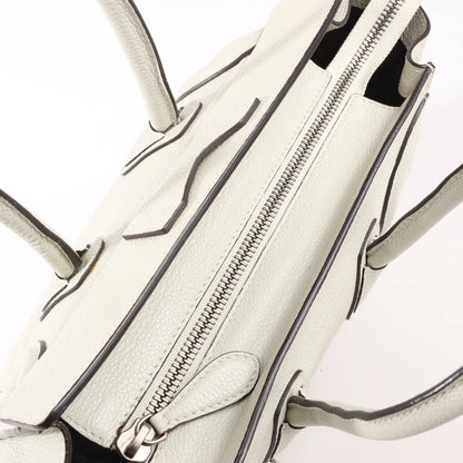 Celine Luggage Micro Leather Handbag in Gray