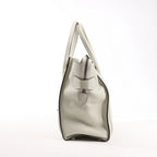 Celine Luggage Micro Leather Handbag in Gray