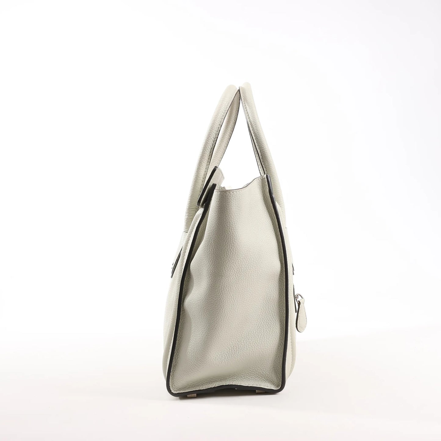 Celine Luggage Micro Leather Handbag in Gray
