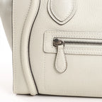 Celine Luggage Micro Leather Handbag in Gray