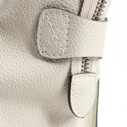 Celine Luggage Micro Leather Handbag in Gray