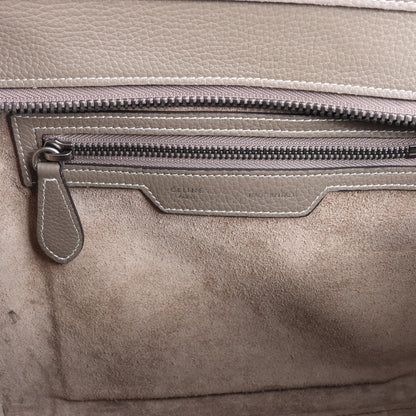 CELINE Luggage Micro Leather Handbag in Greige