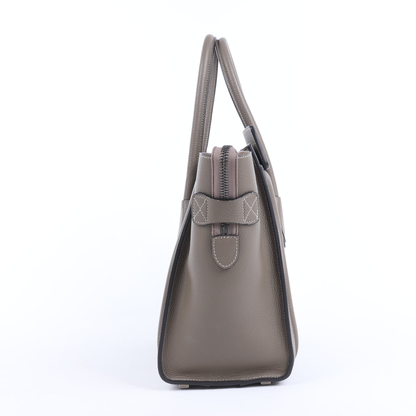 CELINE Luggage Micro Leather Handbag in Greige