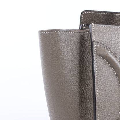 CELINE Luggage Micro Leather Handbag in Greige