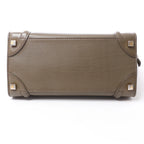 Celine Luggage Micro Leather Handbag in Khaki