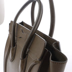Celine Luggage Micro Leather Handbag in Khaki