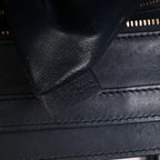 Celine Luggage Micro Leather Handbag in Navy Blue