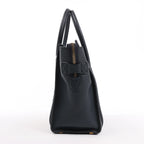 Celine Luggage Micro Leather Handbag in Navy Blue