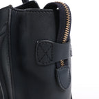 Celine Luggage Micro Leather Handbag in Navy Blue