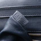 Bolso de mano de piel CELINE Luggage Micro en azul marino
