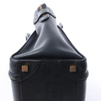 Bolso de mano de piel CELINE Luggage Micro en azul marino