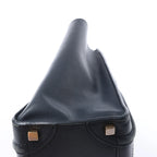 Bolso de mano de piel CELINE Luggage Micro en azul marino
