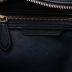 Bolso de mano de piel CELINE Luggage Micro en azul marino