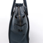 Bolso de mano Celine Luggage Micro Leather x Suede en negro y blanco