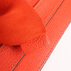 Celine Luggage Mini Leather Handbag in Orange