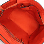 Celine Luggage Mini Leather Handbag in Orange