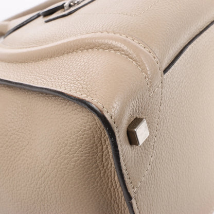 Celine Luggage Mini Leather Handbag in Beige