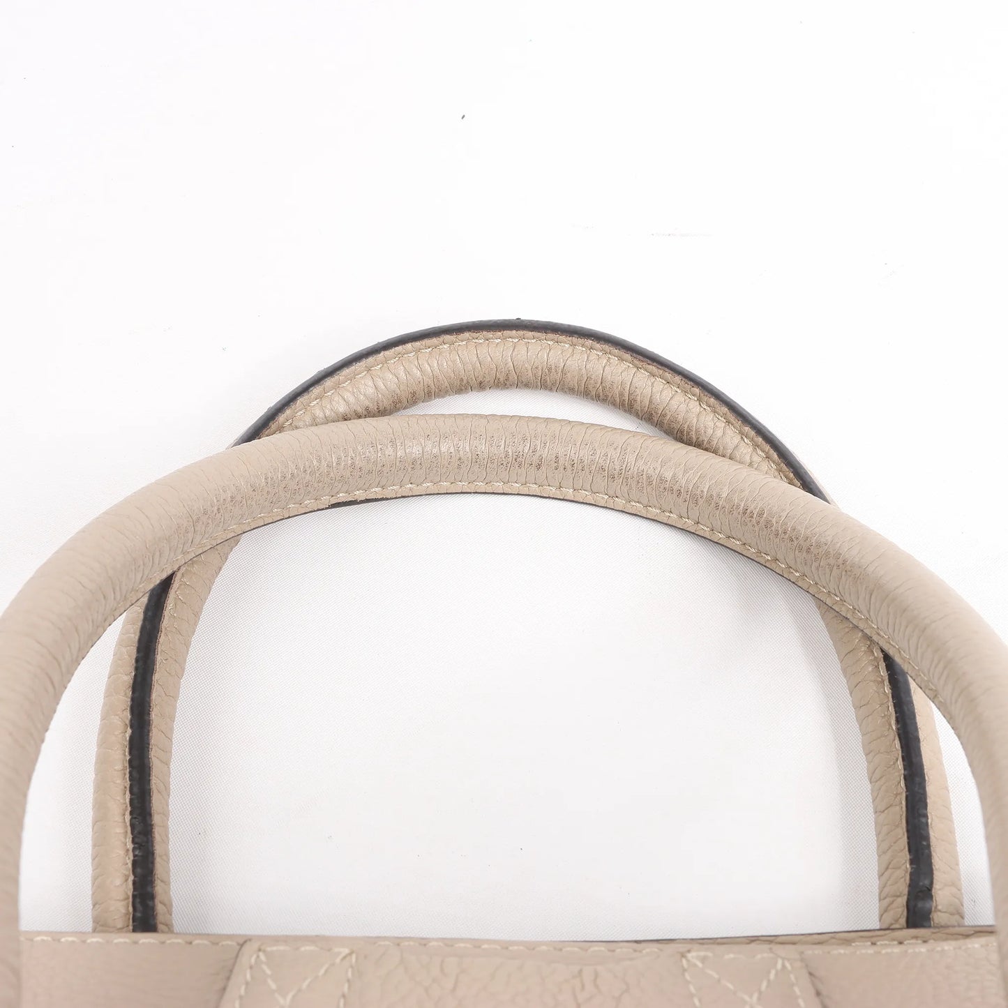 Celine Luggage Mini Leather Handbag in Beige