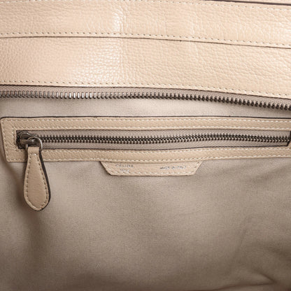 Celine Luggage Mini Leather Handbag in Beige