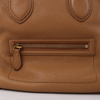 Minibolso de mano de piel Celine Luggage en color rojo