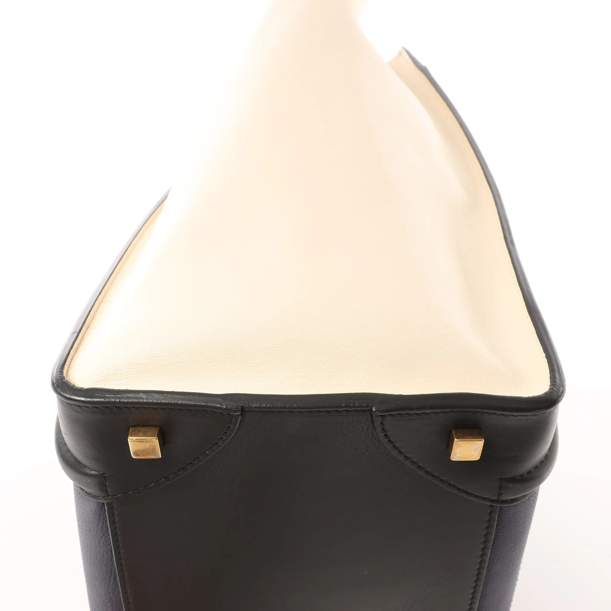 Celine Luggage Mini Leather Handbag in Navy Blue