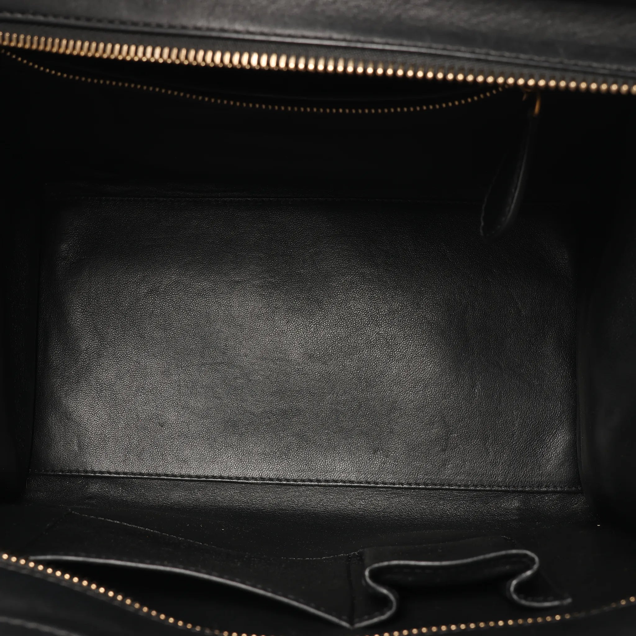Celine Luggage Mini Leather Handbag in Navy Blue