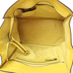 Celine Luggage Mini Leather Handbag in Yellow