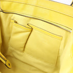 Celine Luggage Mini Leather Handbag in Yellow