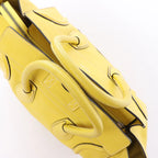 Celine Luggage Mini Leather Handbag in Yellow
