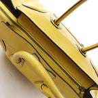 Celine Luggage Mini Leather Handbag in Yellow