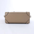 Celine Luggage Nano Leather 2Way Handbag in Brown
