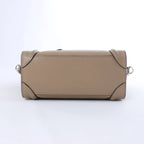 Celine Luggage Nano Leather 2Way Handbag in Brown
