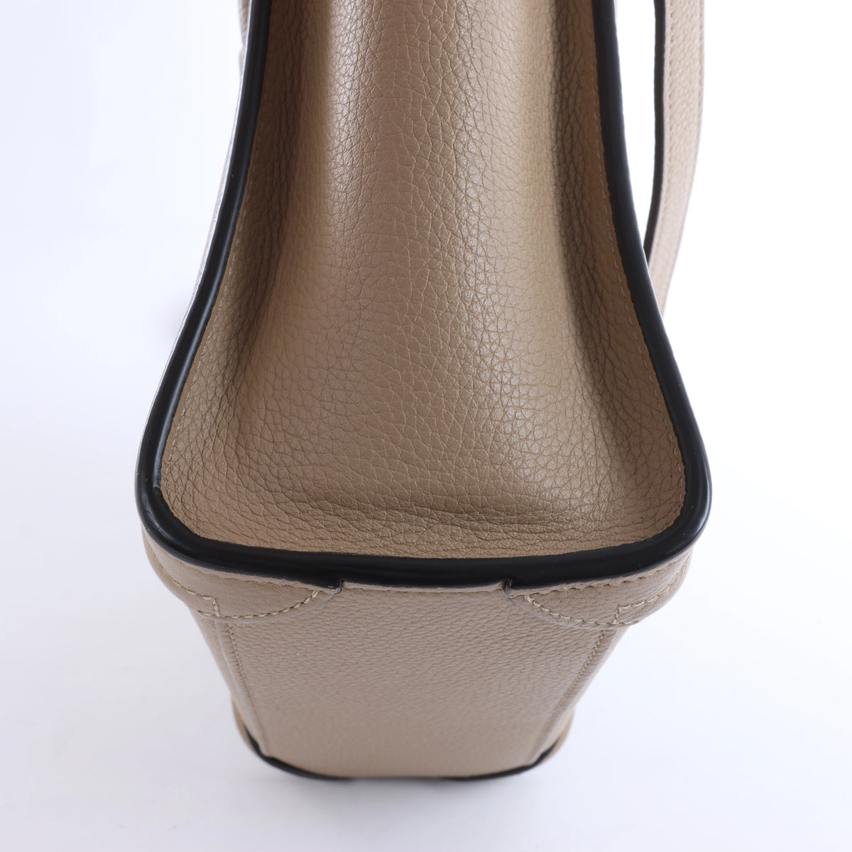 Celine Luggage Nano Leather 2Way Handbag in Brown
