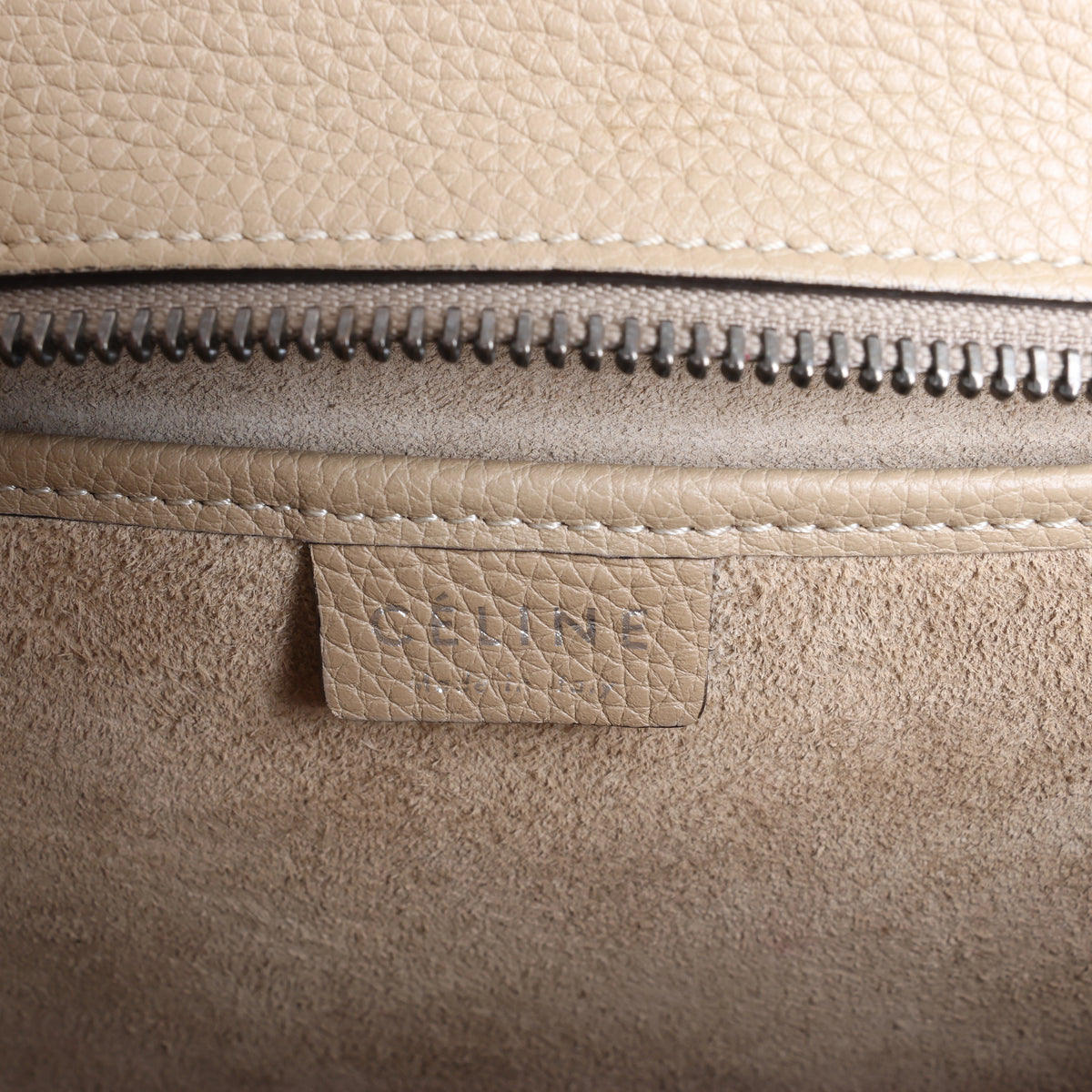 Celine Luggage Nano Leather 2Way Handbag in Brown
