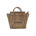 Celine Luggage Nano Leather 2Way Handbag in Brown